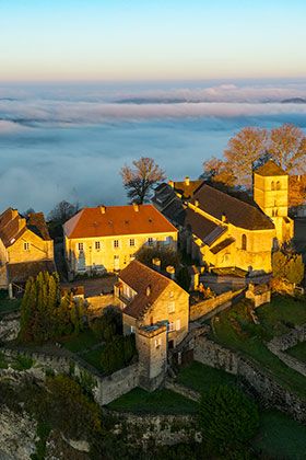 Vue aérienne Château Chalon