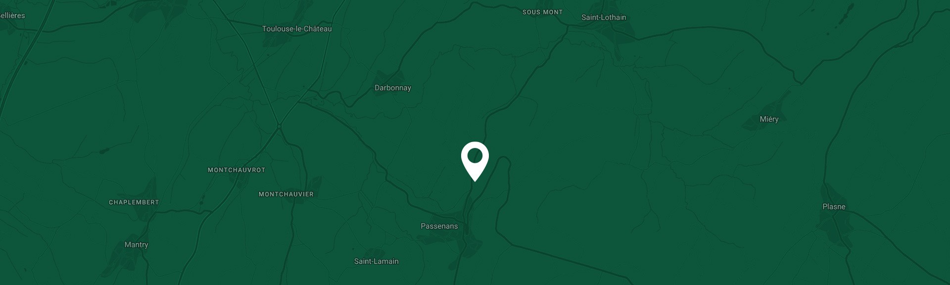 Carte emplacement Lodges du Revermont