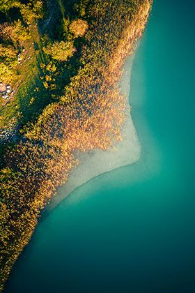 Vue aérienne Lac de Narlay